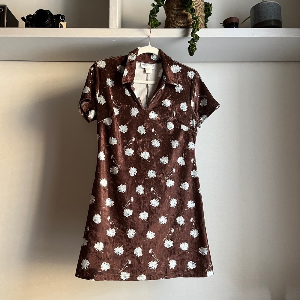 Velvety Mini Dress